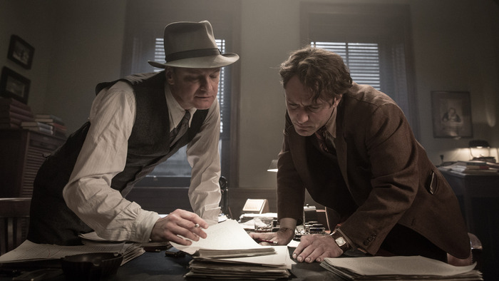 Colin Firth and Jude Law in Genius