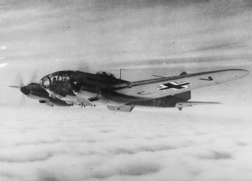 The Heinkel 111 bomber, one of the mainstays of the Luftwaffe 